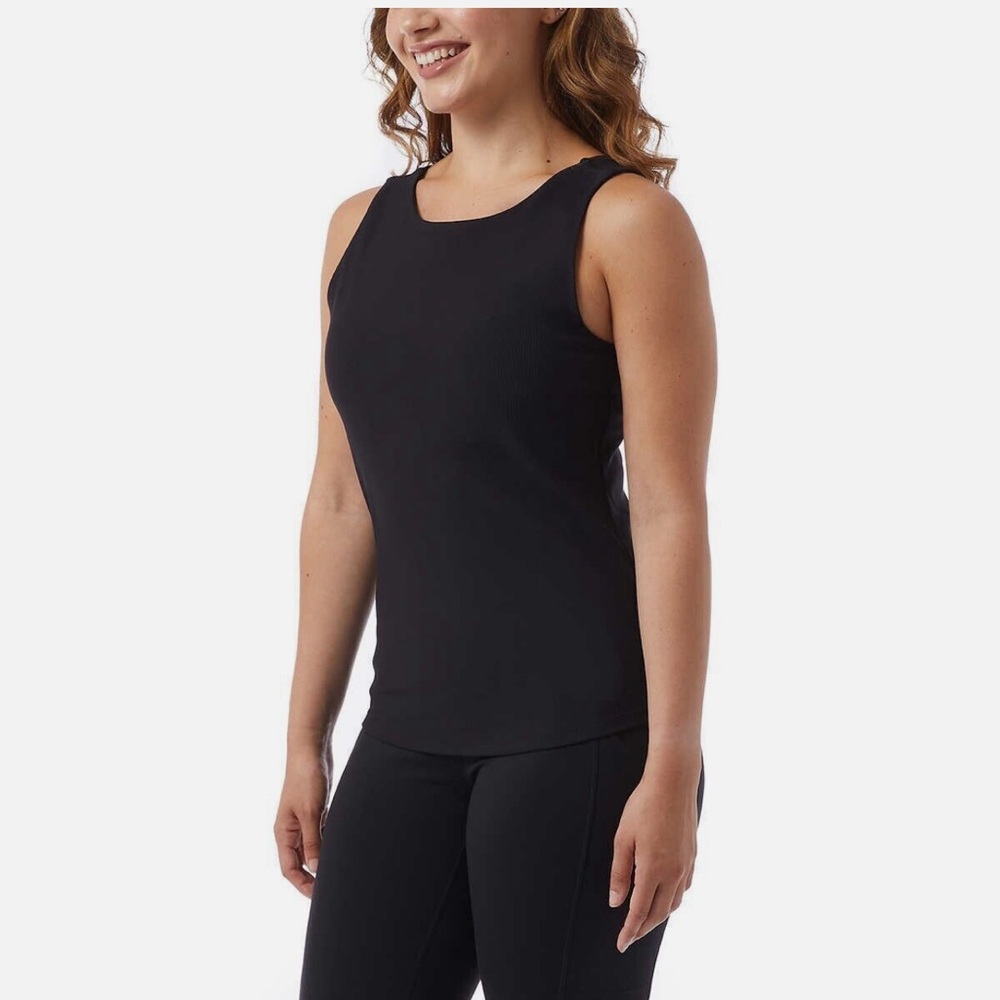 NWOT 32 Degrees Ladies' Tank with Built in Bra - Soft Textured, Ribbed Fabric